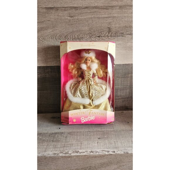 Vintage Mattel 1995 Winter Fantasy Blonde #15334 Special Edition Barbie Doll - Picture 1 of 9